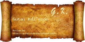 Gutai Kászon névjegykártya
